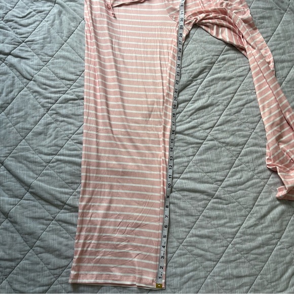 Ekoauer New Pink Striped Pajama Set L - Picture 10 of 15